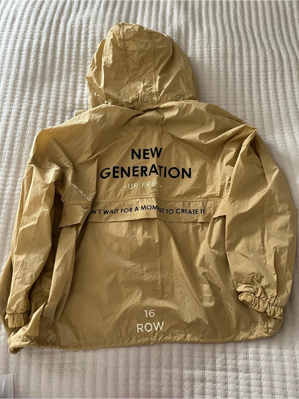 New Generation Women’s Lightweight Hooded Jacket - Mustard